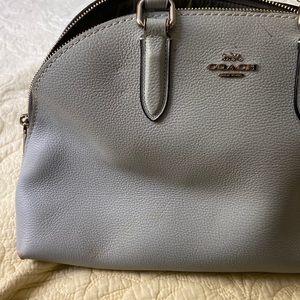 Coach leather purse soft blue
